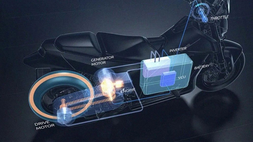 Yamaha presents the first hybrid drive system for motorcycles 28 Yamaha Hybrid 1