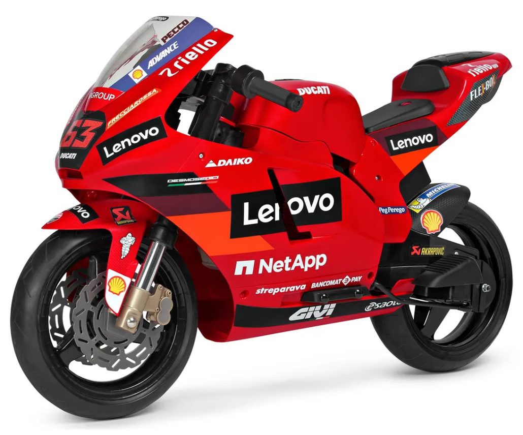 Ducati and Peg Perego: Electric children's motorcycles get the passion for motorcycles rolling early on. 31 Ducati Kindermotorrad 3