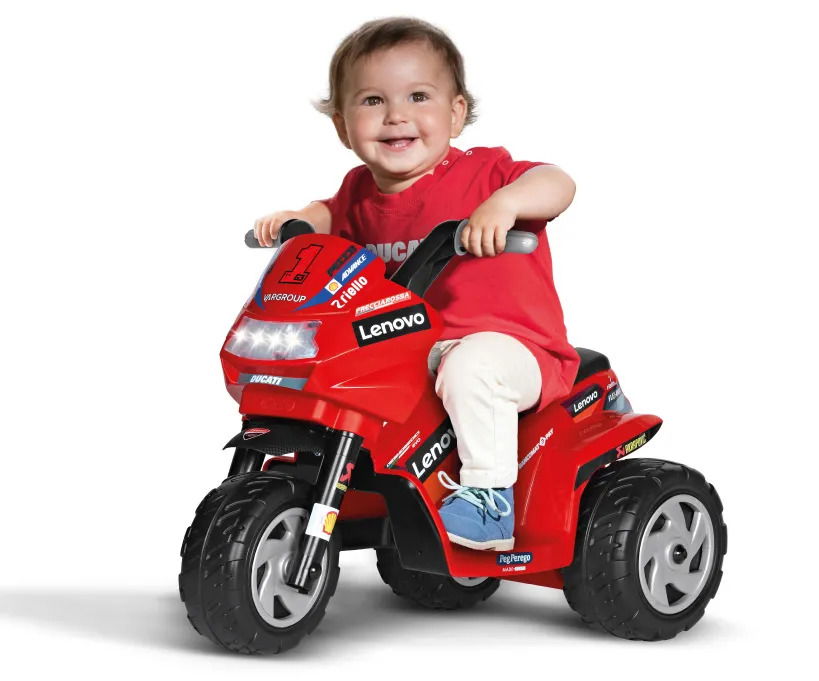 Ducati and Peg Perego: Electric children's motorcycles get the passion for motorcycles rolling early on. 29 Ducati Kindermotorrad 6