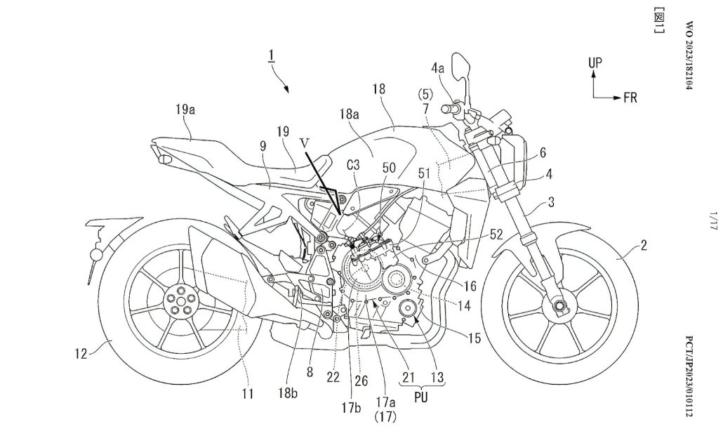 Honda CB1000R with E-Clutch: Patents hint at new transmission technology – will the CB1000 Hornet follow suit? 31 E Clutch Hornet 1