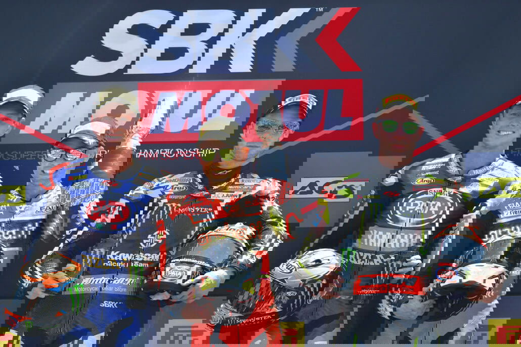 WorldSBK Race 1 podium