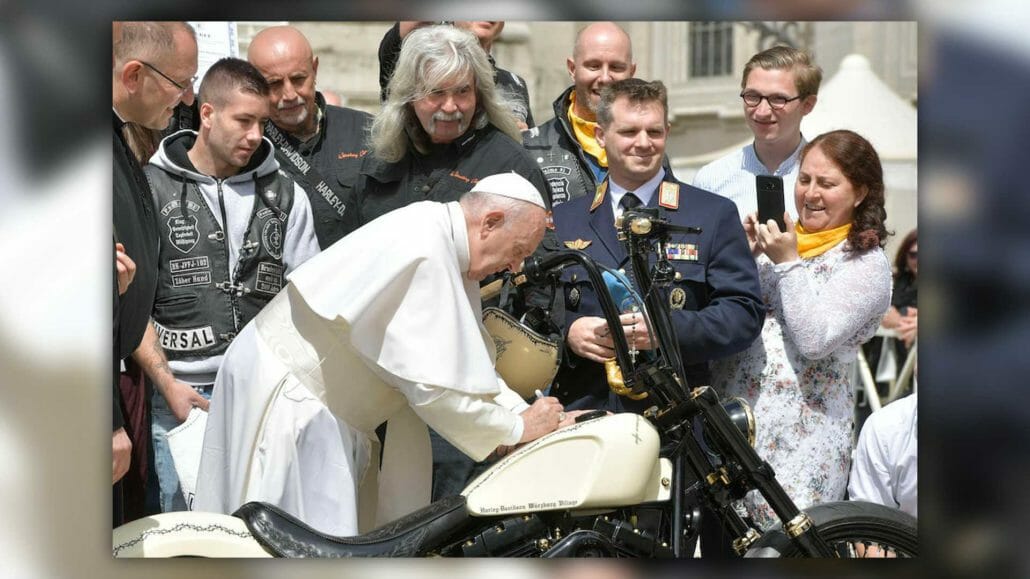 papal harley white unique 1