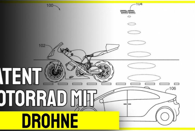 patent motorrad mit drohnen ausg