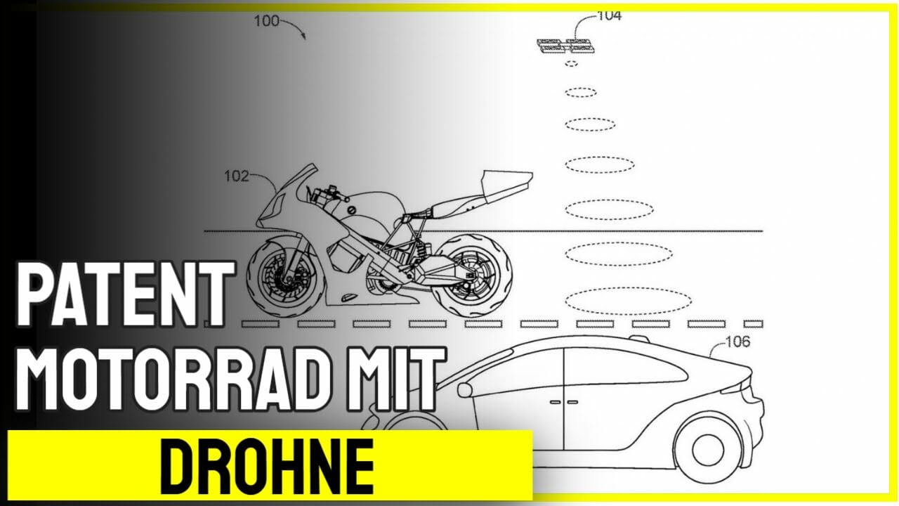 patent motorrad mit drohnen ausg