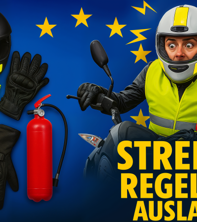 Motorradausruestung im EU Ausland