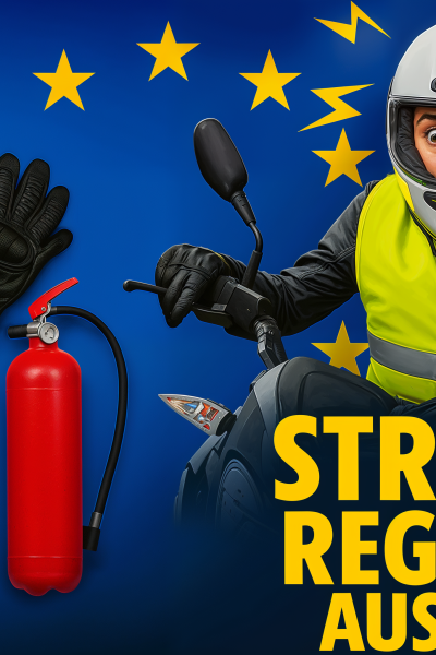 Motorradausruestung im EU Ausland