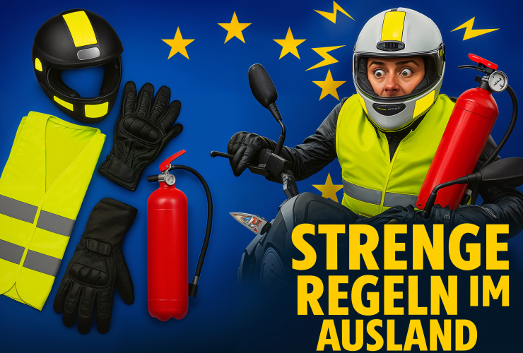 Motorradausruestung im EU Ausland